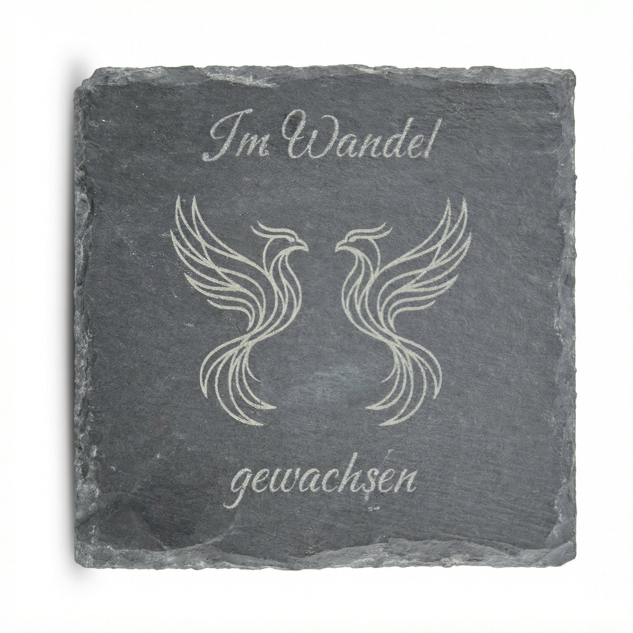 Phoenix Untersetzer Schiefer Quardratisch 10 x 10 Im Wandel gewachsen Phoenix Untersetzer Schiefer Quardratisch 10 x 10 Im Wandel gewachsen