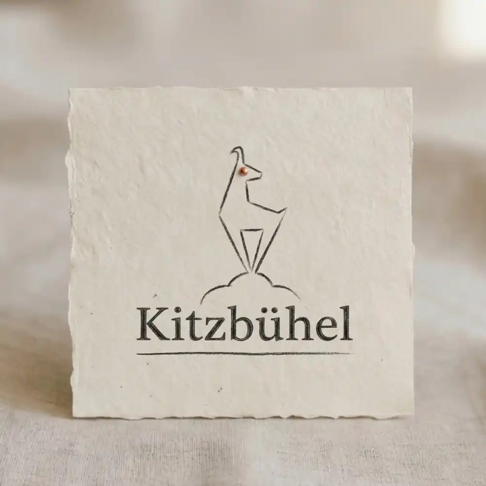 Kitzbuehel Logo auf naturpapier als Bild der Kitz Edition.