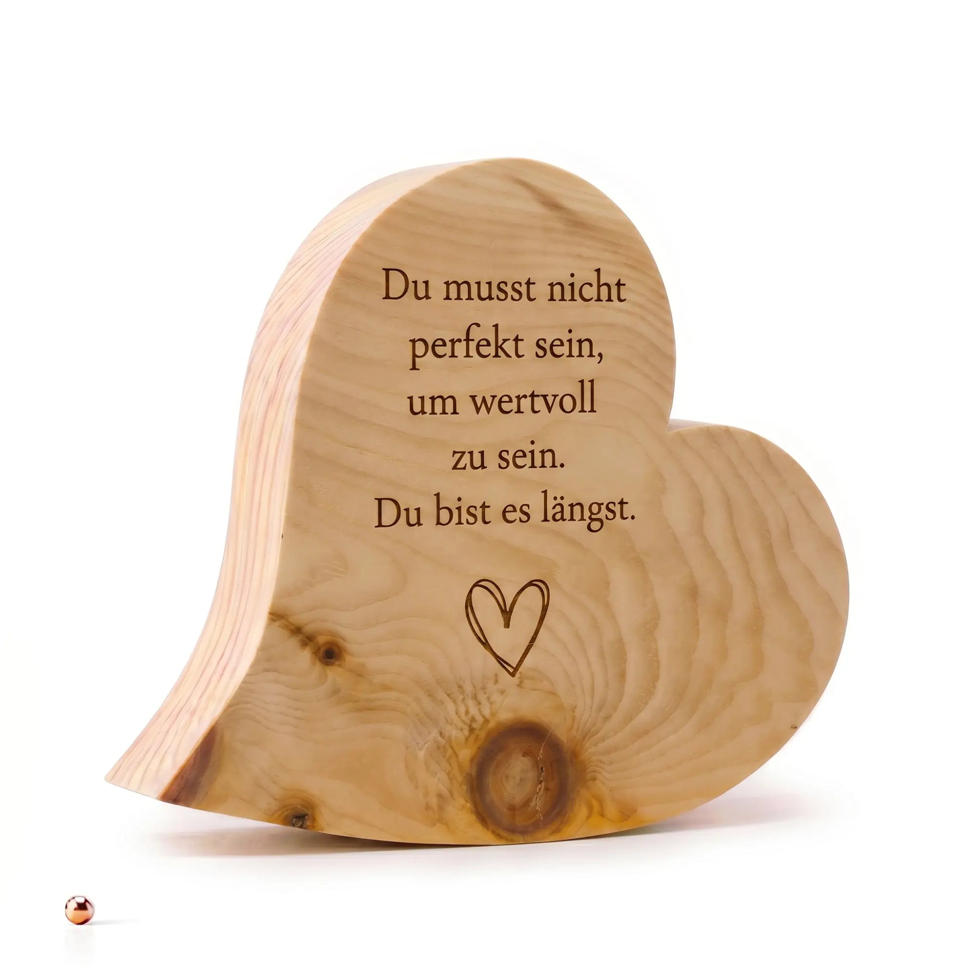 Zirbenherz aus Holz mit Selbstliebe Gravur und Spruch du bist es laengst als Geschenk fuer dich selbst oder Herzensmensch. Zirbenherz aus Holz mit Selbstliebe Gravur und Spruch du bist es laengst als Geschenk fuer dich selbst oder Herzensmensch.