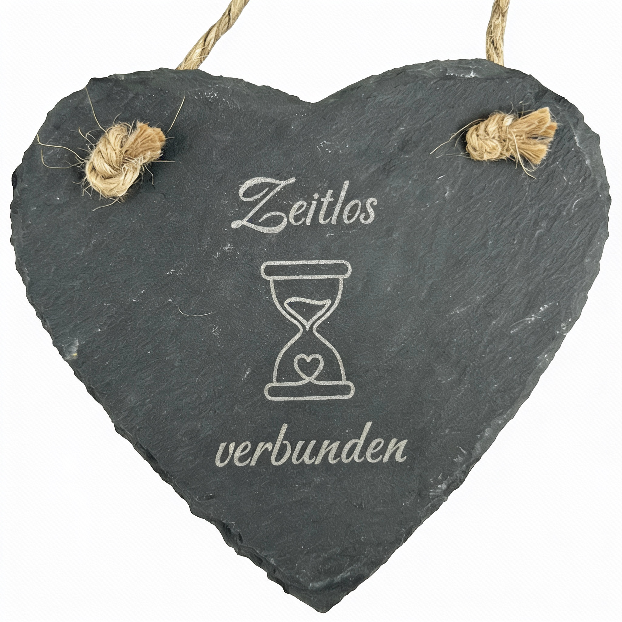 Herz aus Schiefer Schieferherz Zeizlos Verbunden