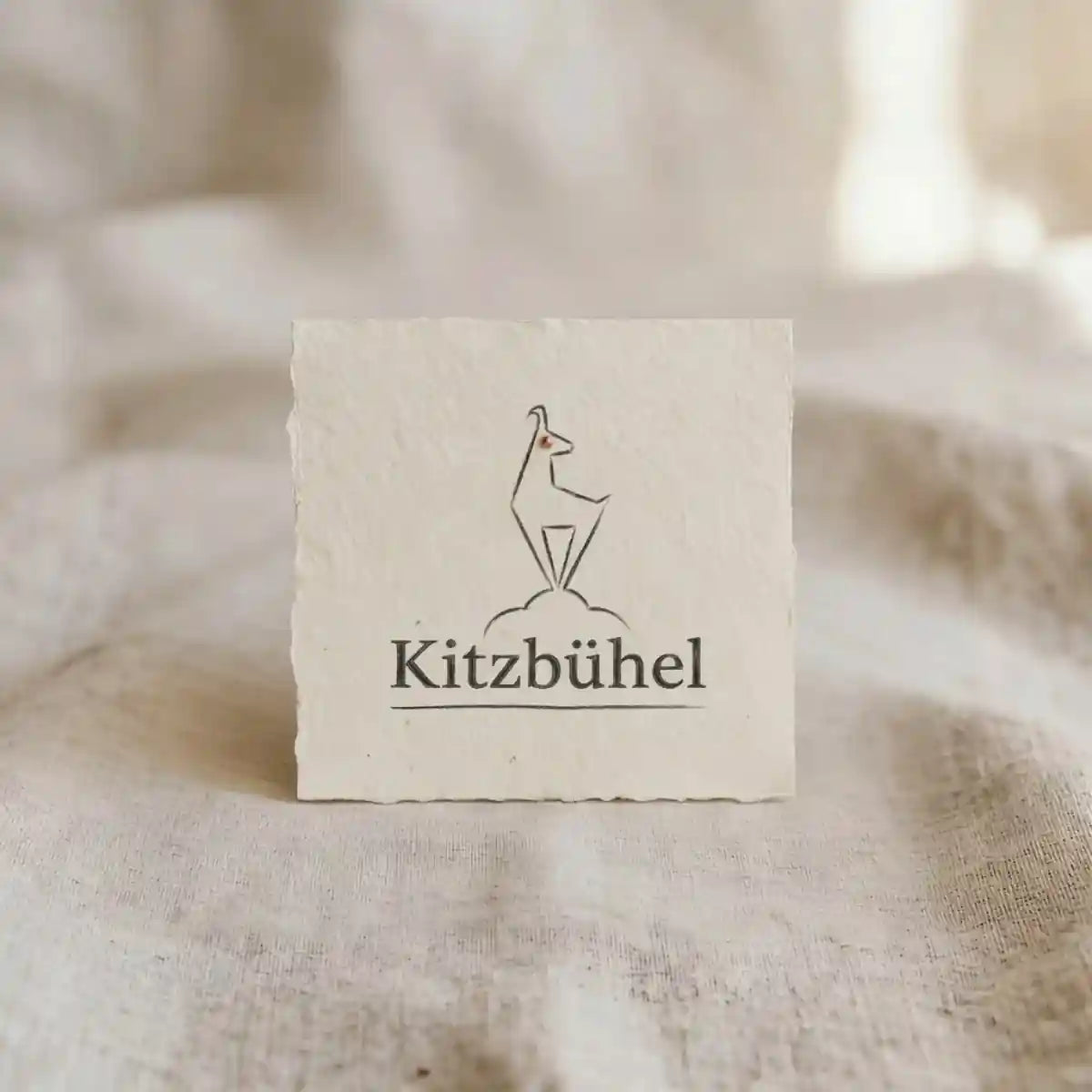 Kitzbuehel Logo auf naturpapier als Bild der Kitz Edition.